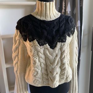New with tags Zara Lace sweater